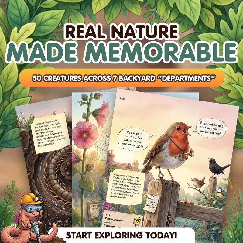 The Secret Jobs of Backyard Creatures for Kids - Fun Animal Encyclopedia To Learn About Nature
